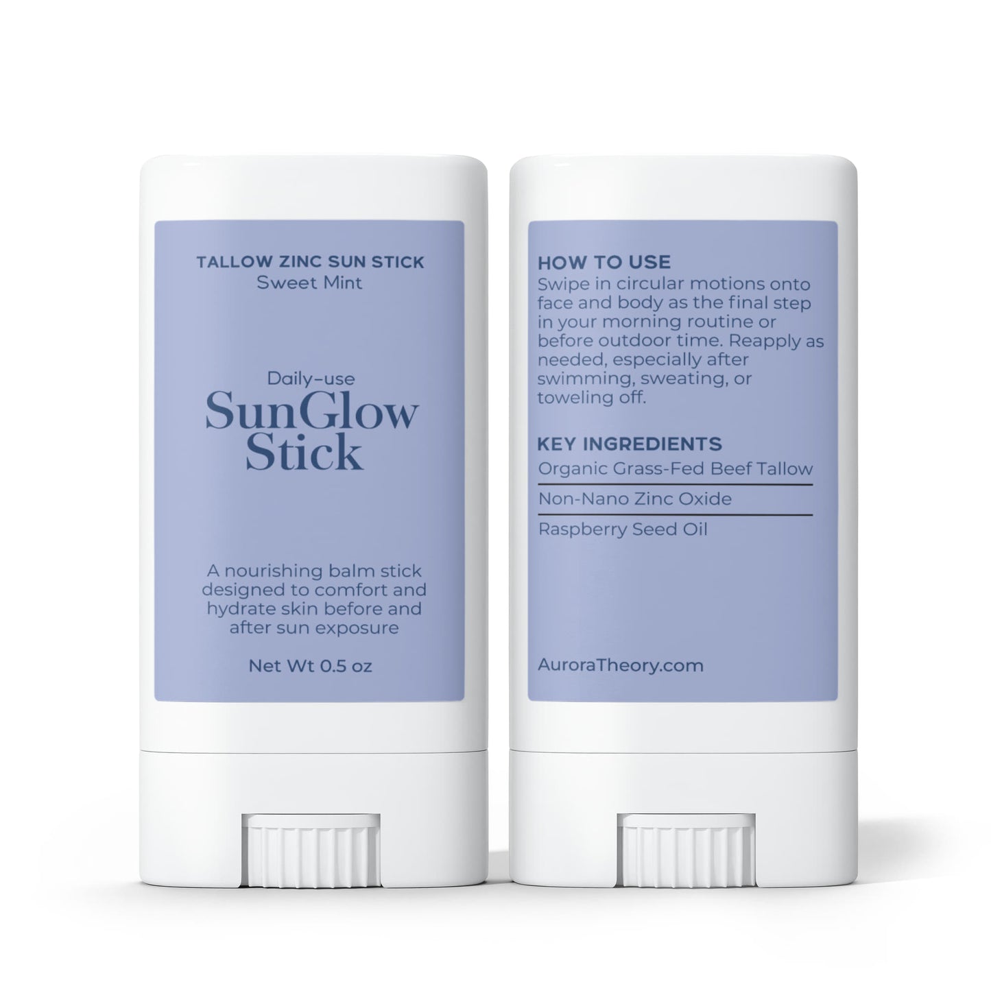2 Pack Tallow Zinc Sun Stick