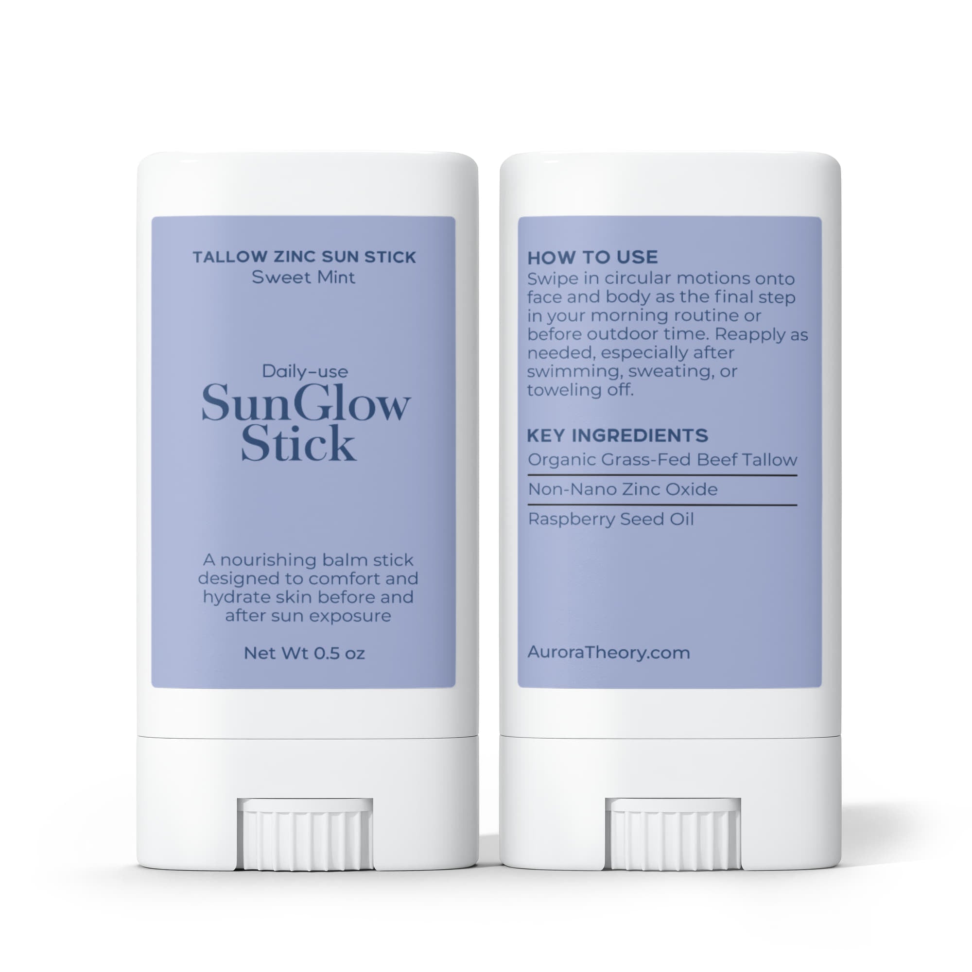 2 Pack Tallow Zinc Sun Stick