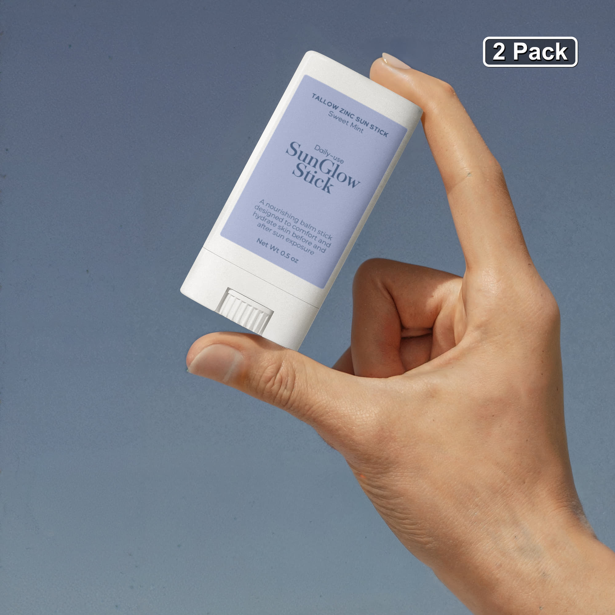 2 Pack Tallow Zinc Sun Stick
