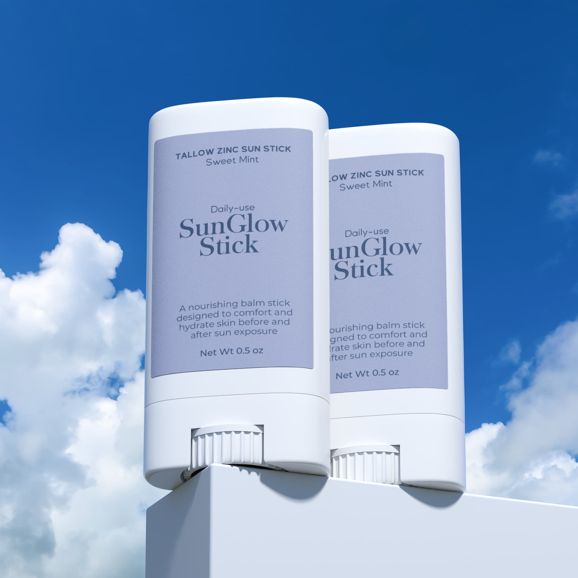 2 Pack Tallow Zinc Sun Stick